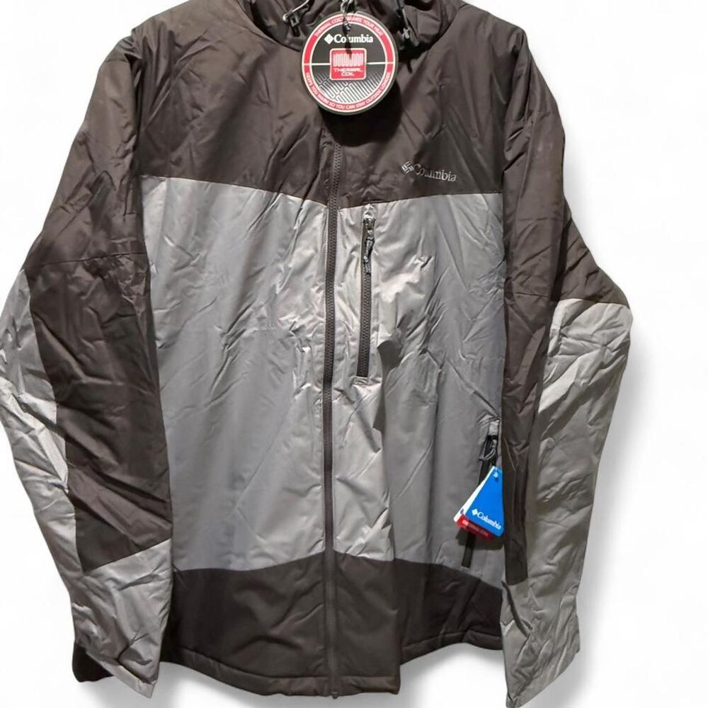 Columbia-sportswear Men's Grey and Silver Jacket